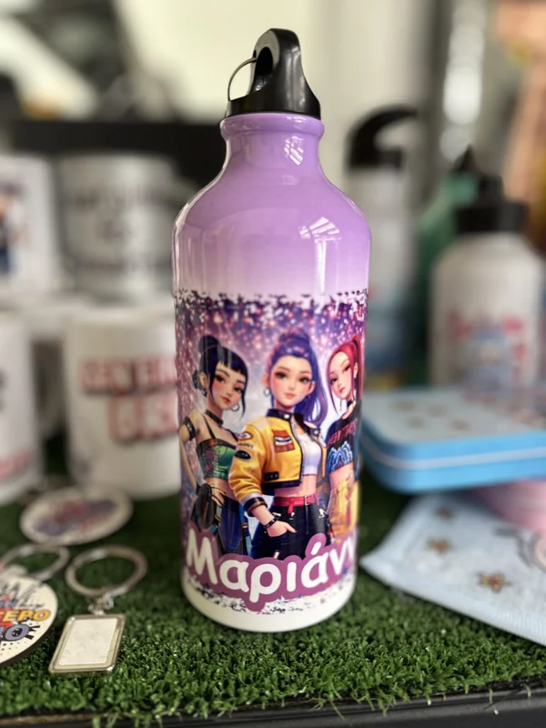 Μεταλλικό μπουκάλι με σχέδιο