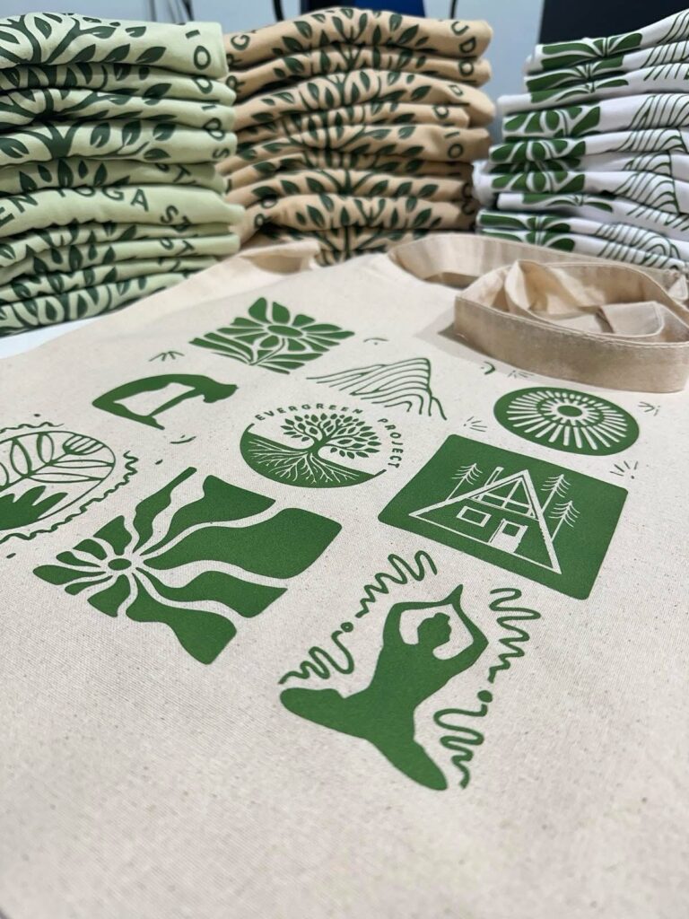 Εκτύπωση DTF στάμπα σε τσάντα Τote-bag